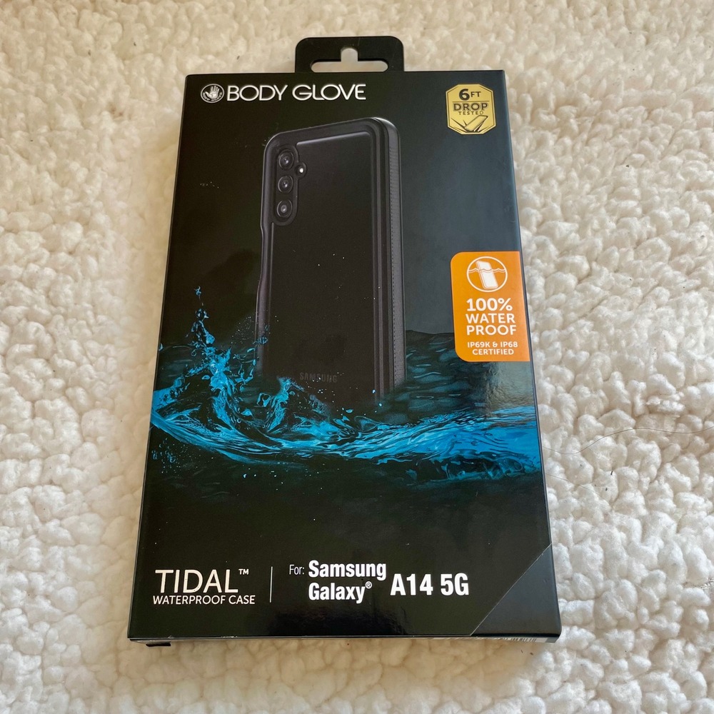 Body Glove Tidal‎ Waterproof Case Samsung Galaxy A14 5G Black Clear IP68 Rugged